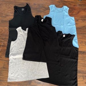 Tommy Hilfiger, Strawberry Blue Gray Back tank top Unisex size 10 Lot Of 5